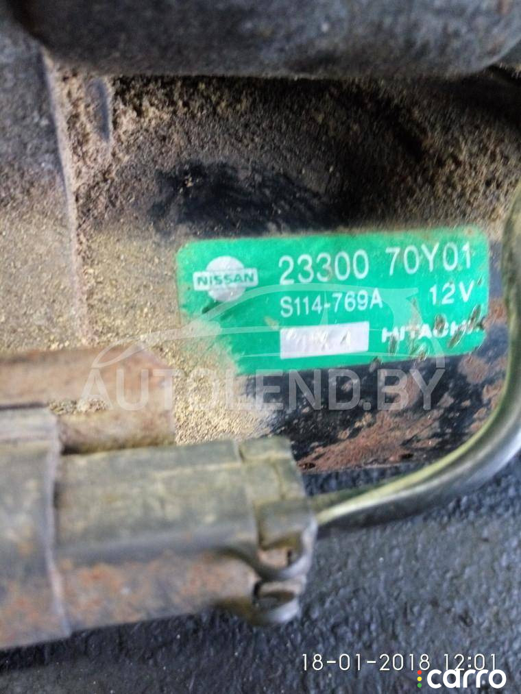 стартер Nissan Sunny Y10 1998г. - фото №2