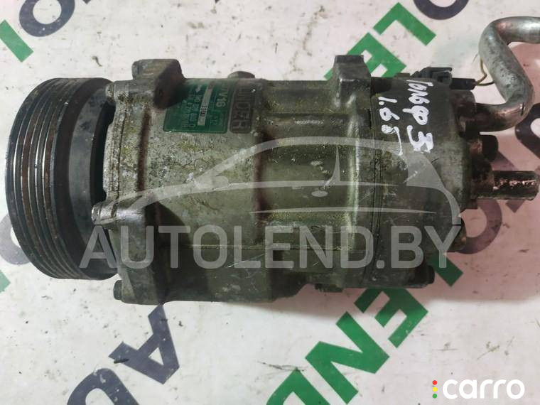 компрессор кондиционера Volkswagen Golf 3 поколение 1994г. - фото №2