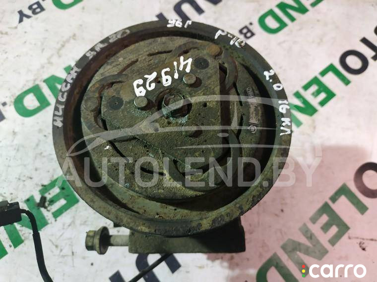 компрессор кондиционера Nissan Primera P10 1996г. - фото №3