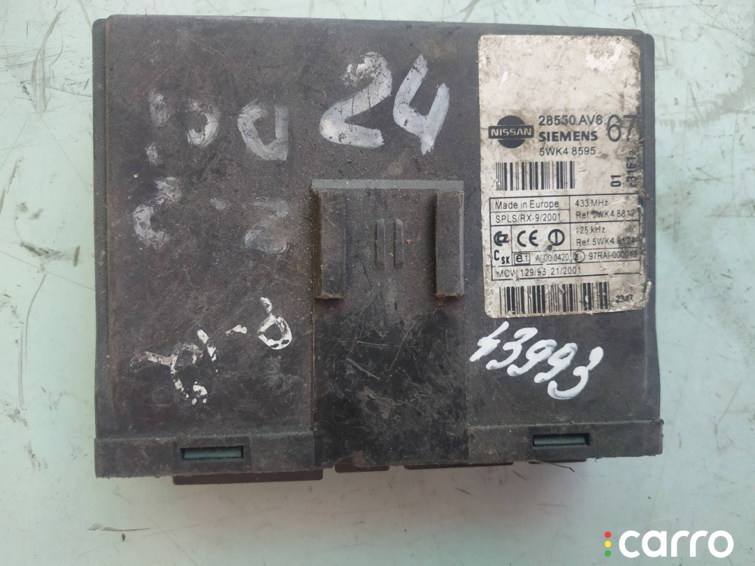 28550AV6 блок комфорта Nissan Primera P12 2003г. - фото №1