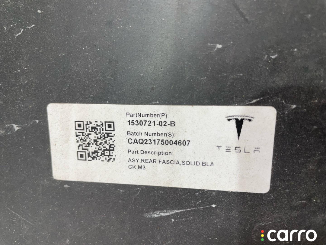 1083983-00-I, 1530721-02-B, 1103556-00-A, 1108905-00-A бампер задний Tesla Model 3 2019г. - фото №8