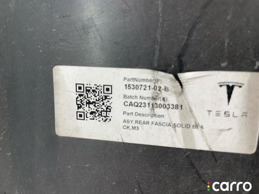 1083983-00-I, 1530721-02-B, 1103556-00-A, 1108905-00-A бампер задний Tesla Model 3 2019г. - фото №6