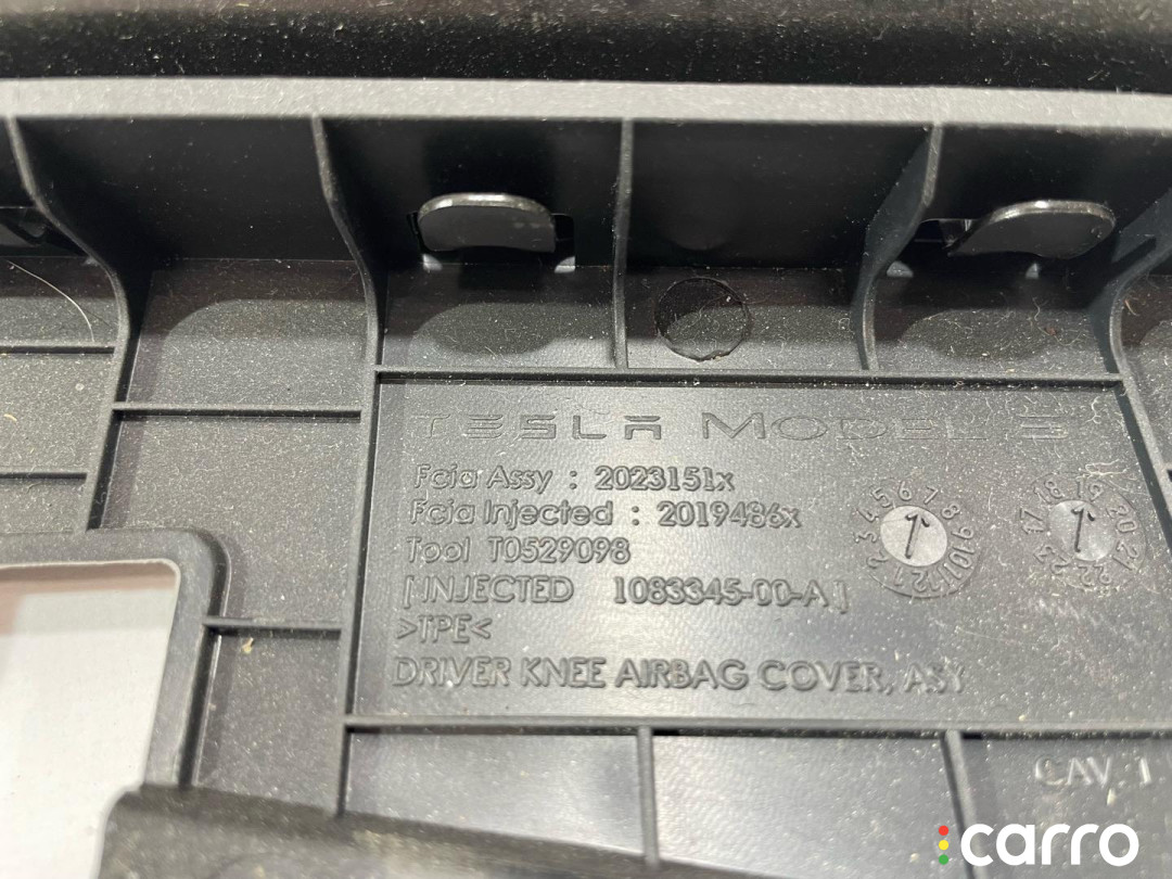 1143753-00-A, 1077825-00-D, 1083345-00-E Подушка безопасности коленная Tesla Model 3 2019г. - фото №5