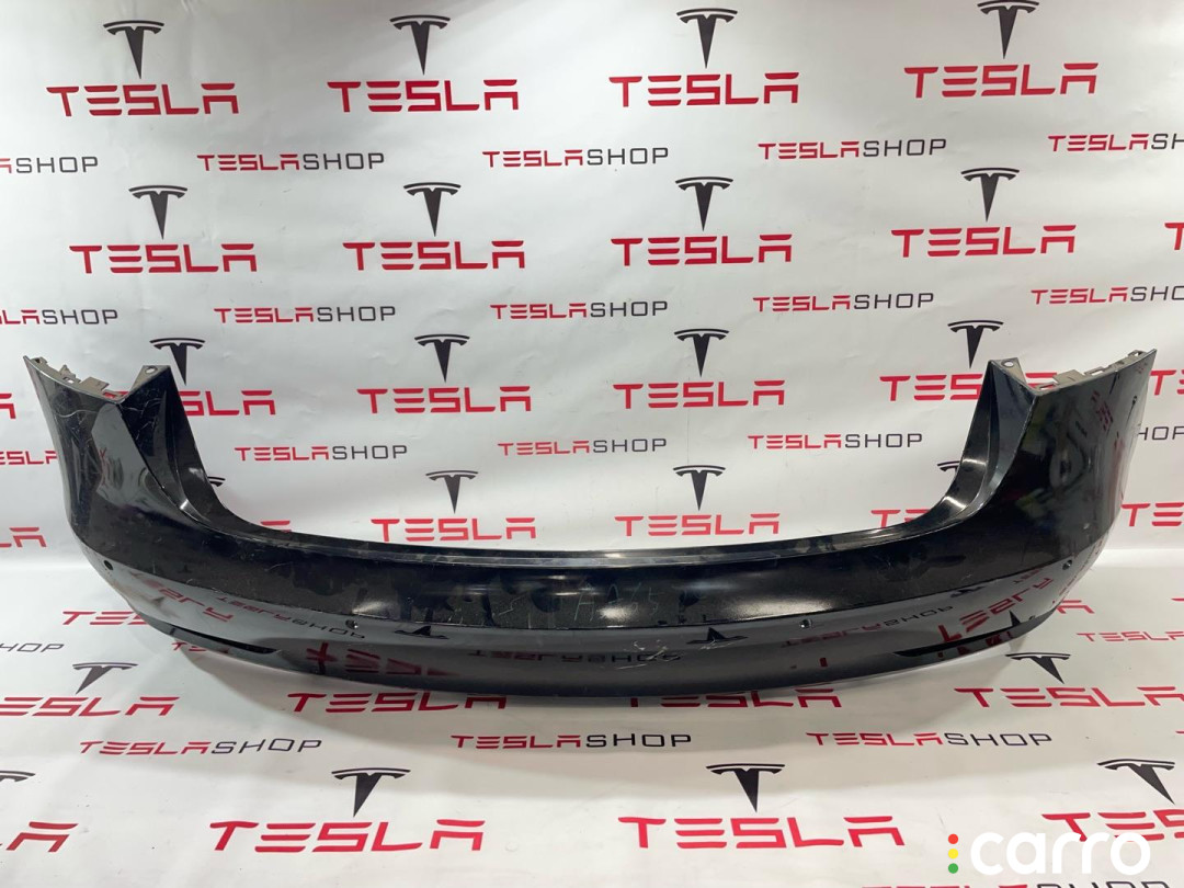 1083983-00-I, 1530721-02-B, 1103556-00-A, 1108905-00-A бампер задний Tesla Model 3 2019г. - фото №1