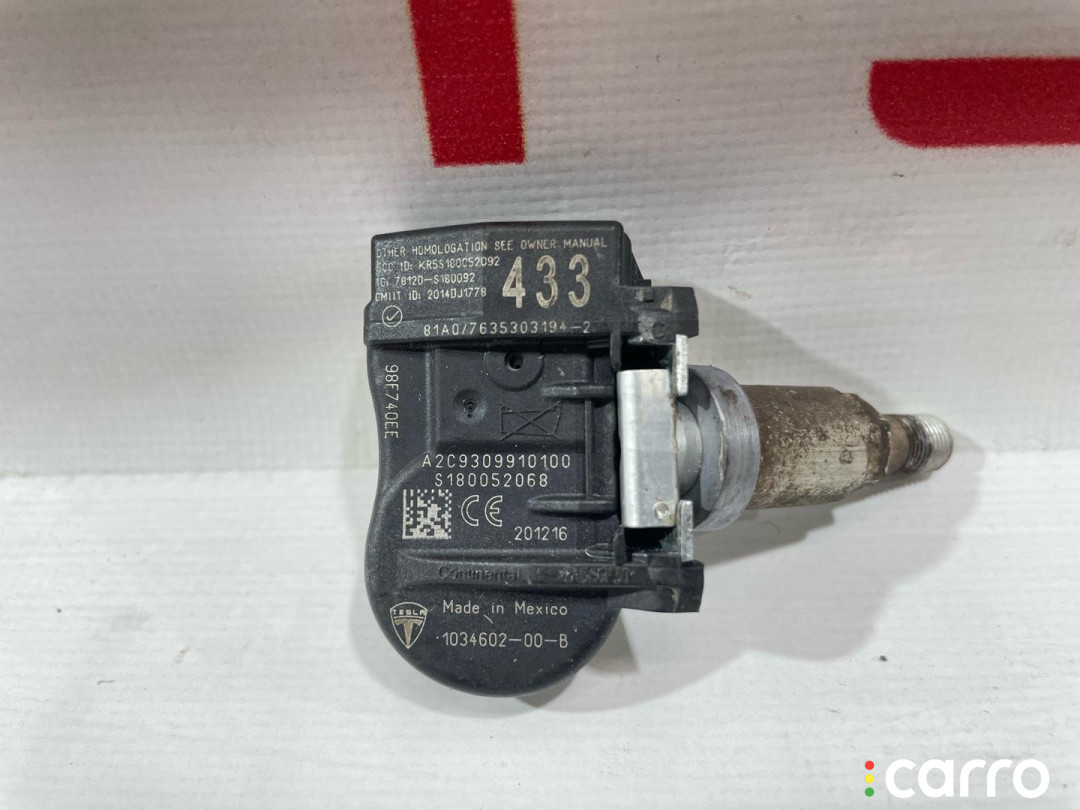 1034602-00-B Датчик давления в шине Tesla Model S 2015г. - фото №3