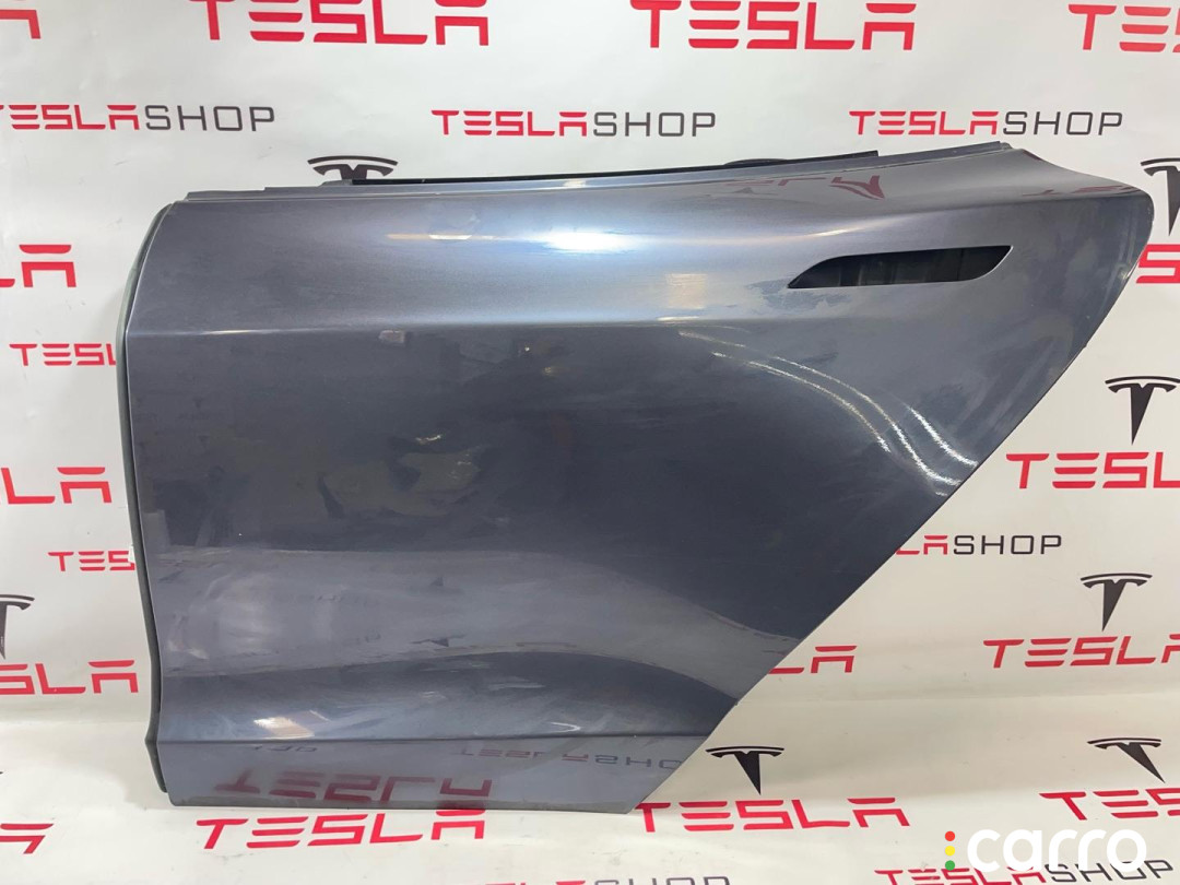 6006394E0H Дверь задняя левая Tesla Model S 2015г. - фото №1
