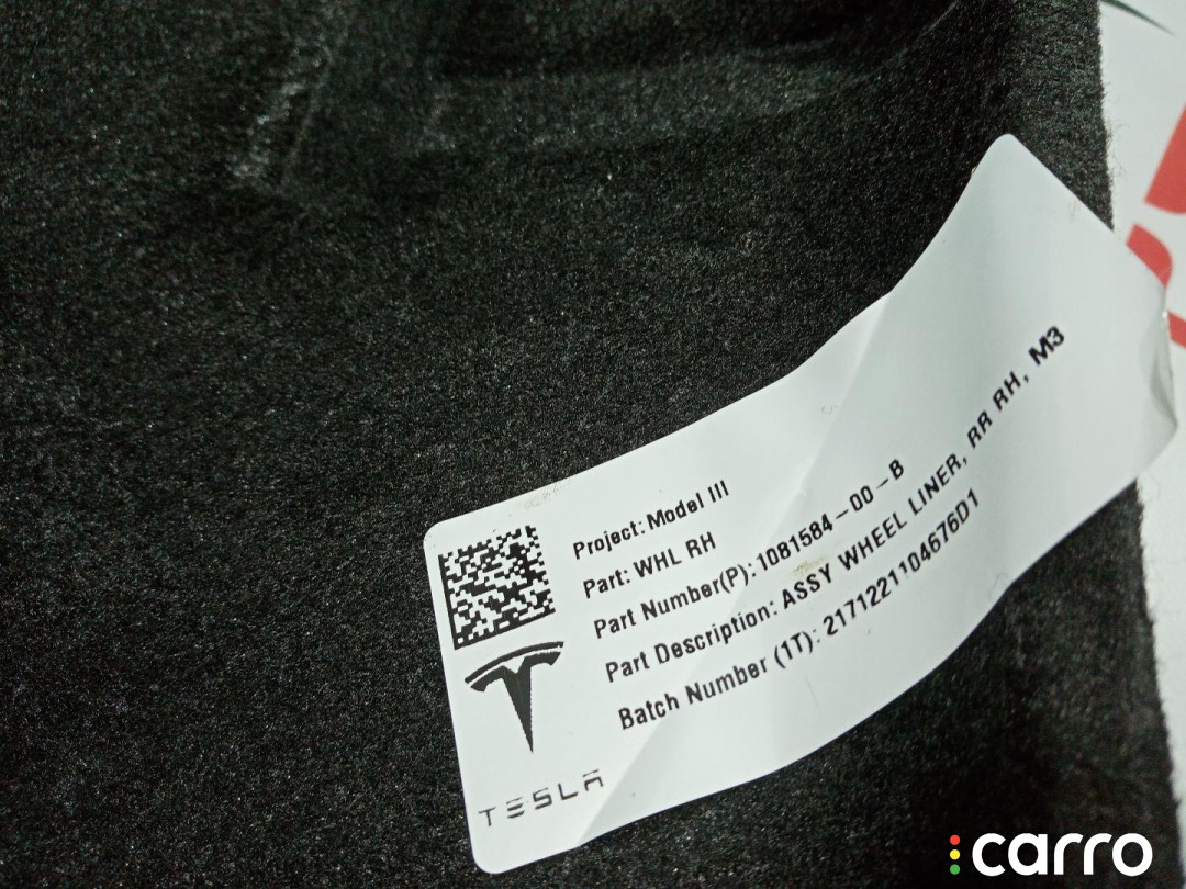 1081583-00-C Защита арок (подкрылок) задний левый Tesla Model 3 2020г. - фото №6