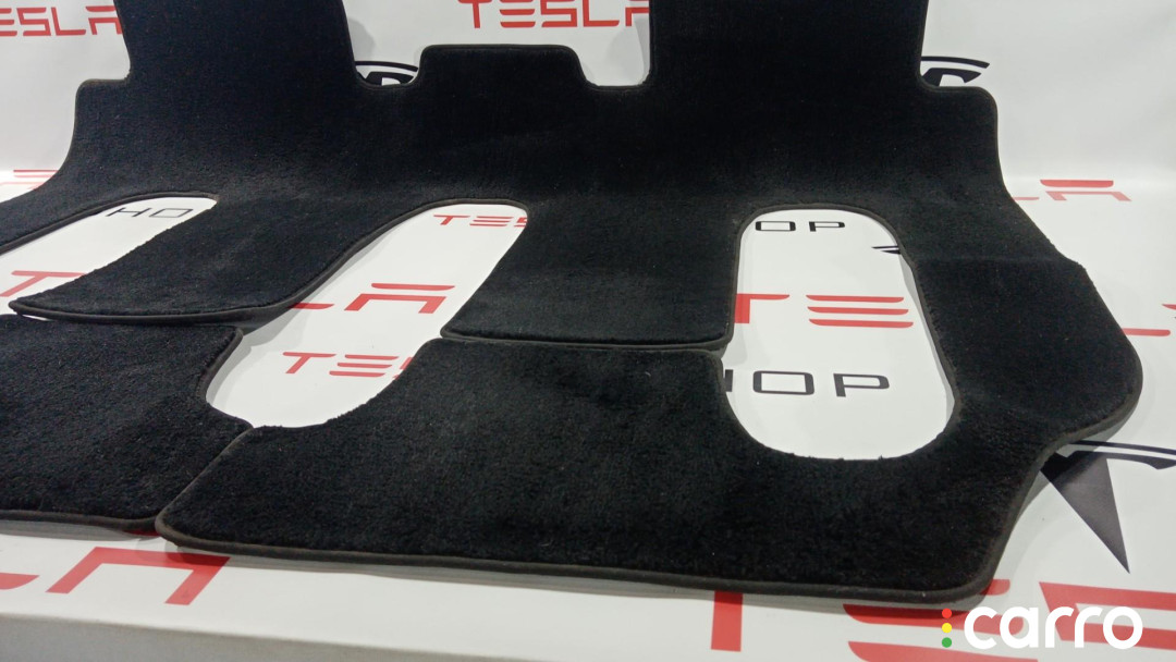 1035875-00-E, 1035878-00-E Коврики салона задний Tesla Model X 2020г. - фото №2