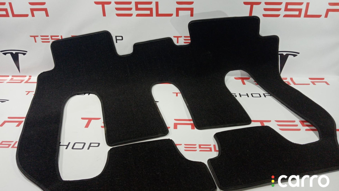 1035875-00-E, 1035878-00-E Коврики салона задний Tesla Model X 2020г. - фото №4