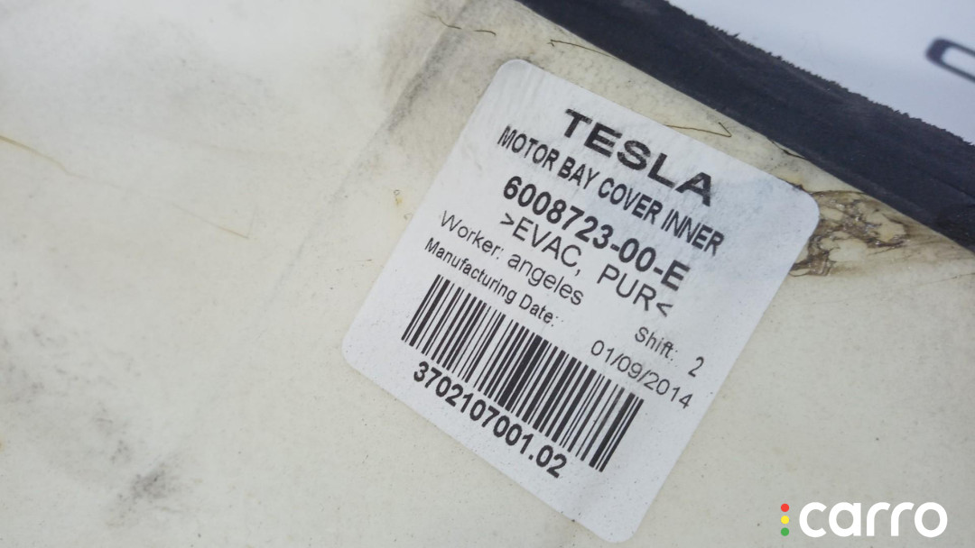 6008723-00-E шумоизоляция (термозащита) Tesla Model S 2014г. - фото №2
