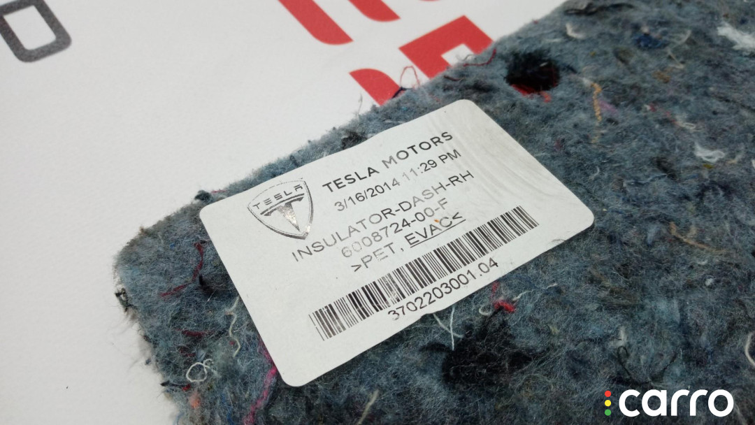 6008724-00-F шумоизоляция (термозащита) Tesla Model S 2014г. - фото №2