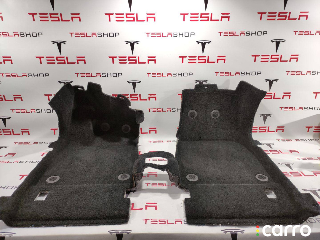 1061243-00-G, 1061243-00-D Ковер салонный передний Tesla Model X 2016г. - фото №1