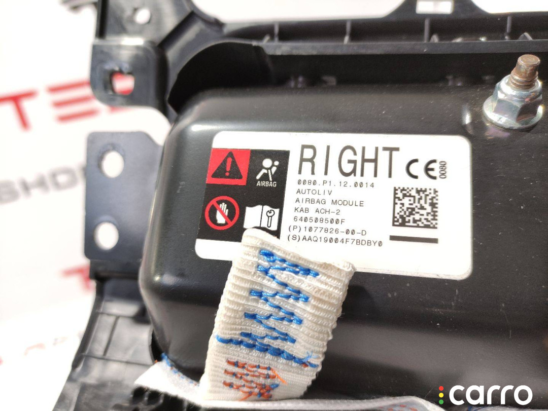 1077826-00-D, 1083350-00-E, 1143753-00-A Подушка безопасности коленная Tesla Model 3 2020г. - фото №3
