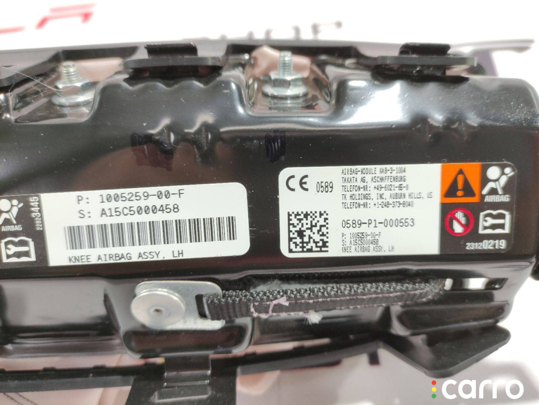 1005259-00-F Подушка безопасности коленная Tesla Model S 2015г. - фото №2