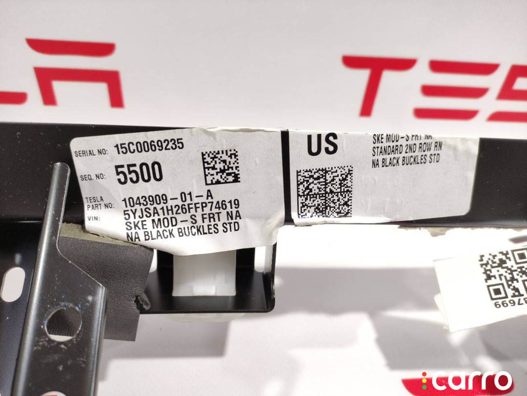 1016824-00-A, 1005269-05-E, 1008275-00-C Каркас сиденья задний Tesla Model S 2015г. - фото №3