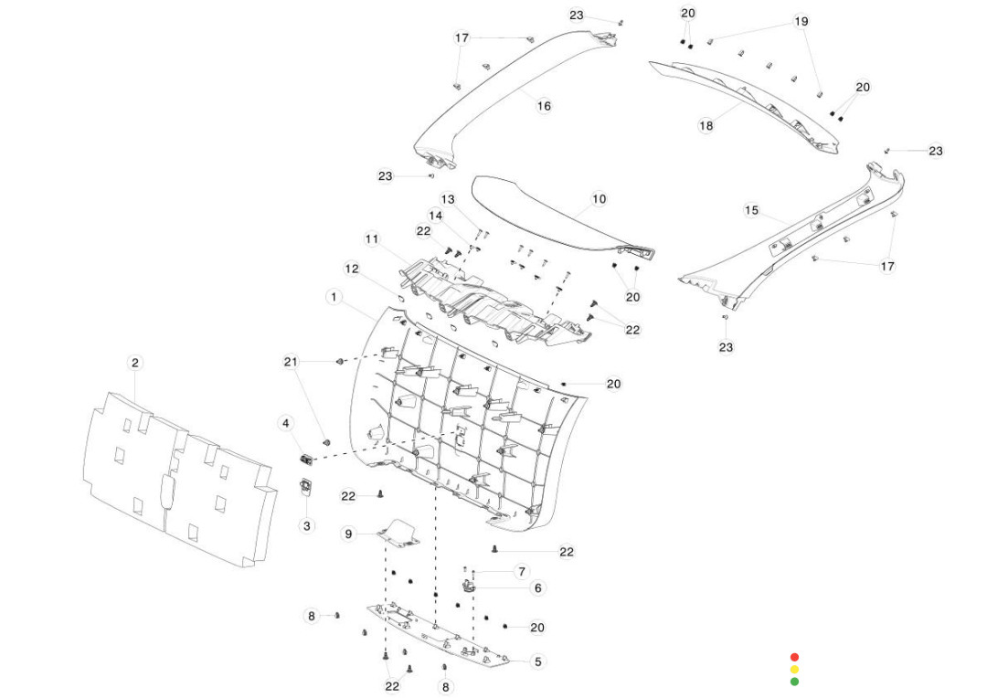 1092600-00-B накладка декоративная Tesla Model X 2020г. - фото №1