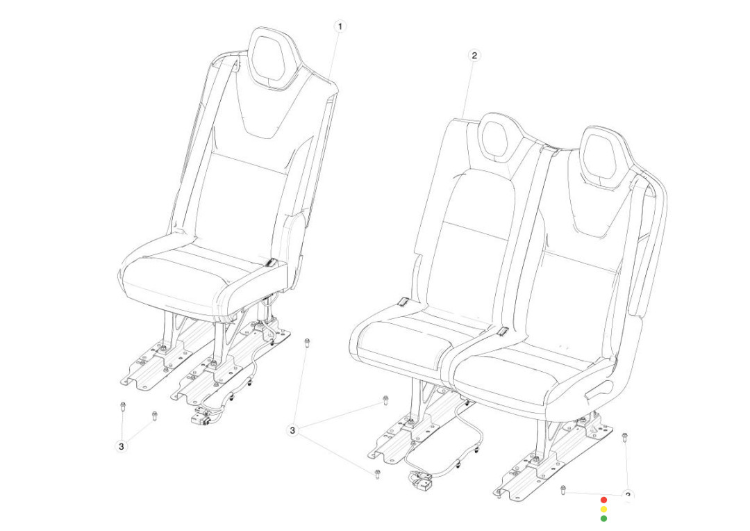 111167100A Сиденье Tesla Model X 2020г. - фото №1