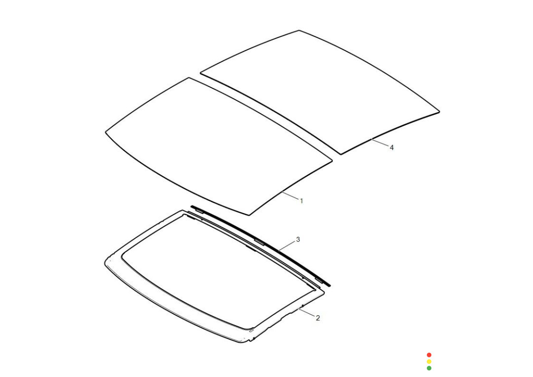 1026856-S0-C Крыша Tesla Model S 2016г. - фото №1