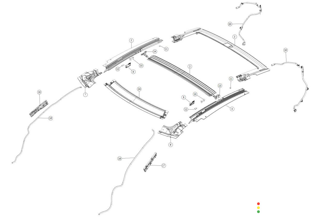 1015915-00-B Крыша Tesla Model S 2020г. - фото №1