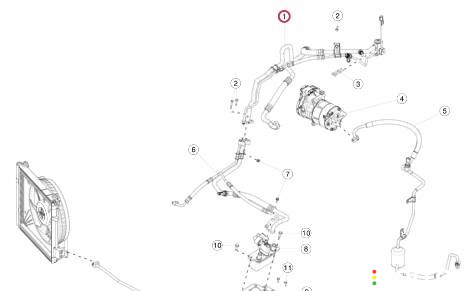 1031670-00-I, 6008481-00-B Трубка кондиционера Tesla Model S 2017г. - фото №7