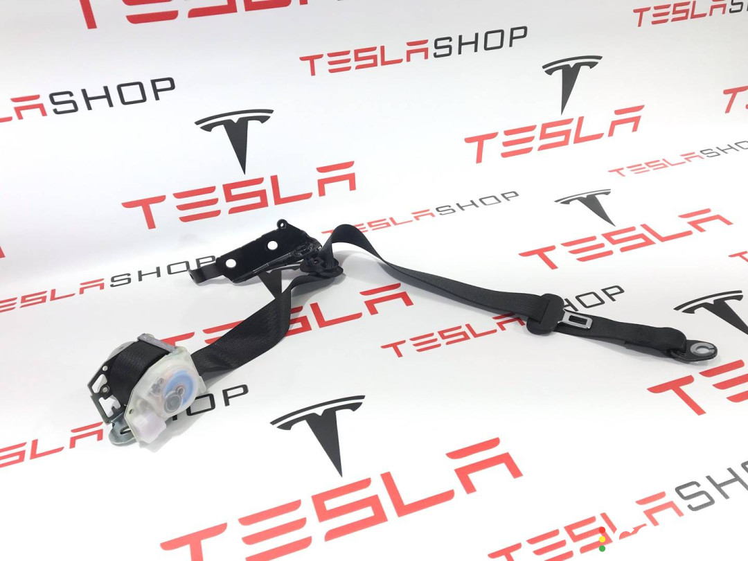 1023136-00-C, 1022114-00-B Ремень безопасности задний левый нижний Tesla Model S 2017г. - фото №1