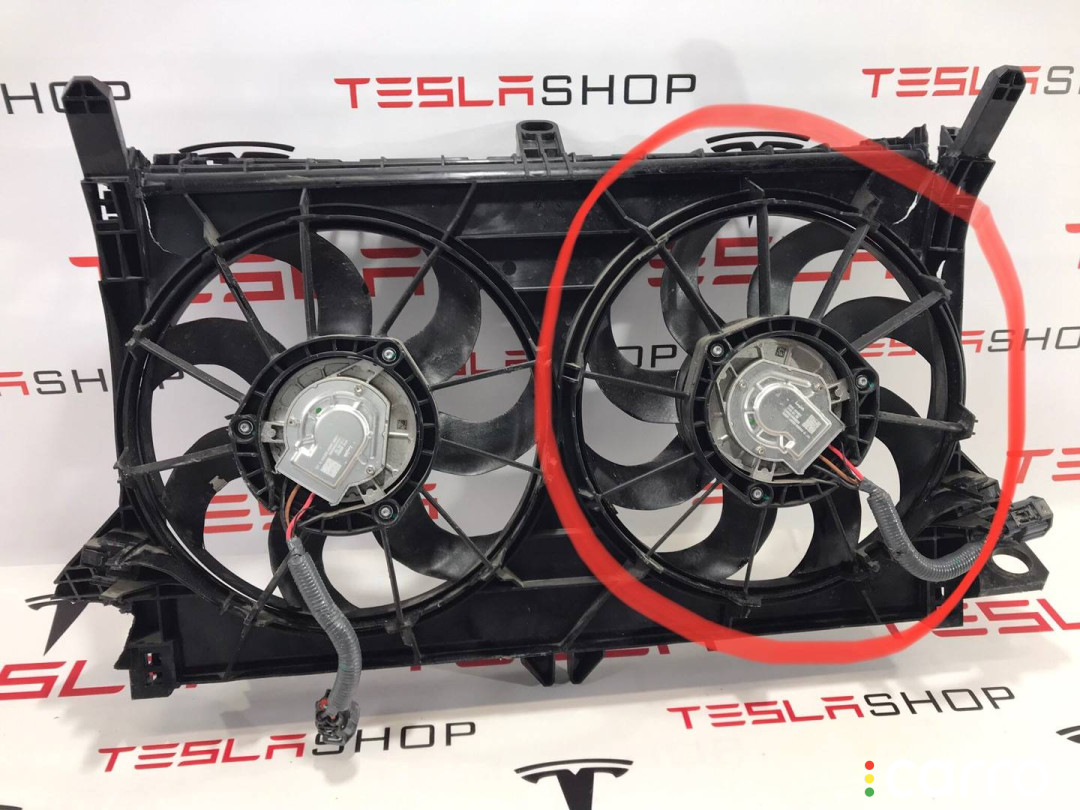1589350-00-B Вентилятор радиатора Tesla Model S 2-й рест 2021г. - фото №5
