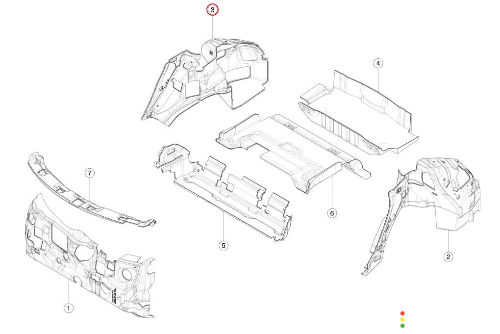 1587356-00-B шумоизоляция (термозащита) Tesla Model S 2-й рест 2021г. - фото №6