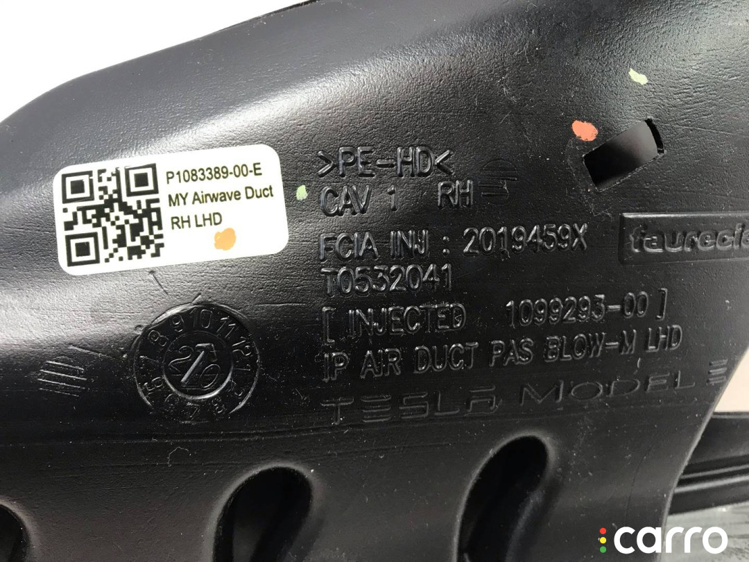 1083389-00-E воздуховод Tesla Model 3 2020г. - фото №5
