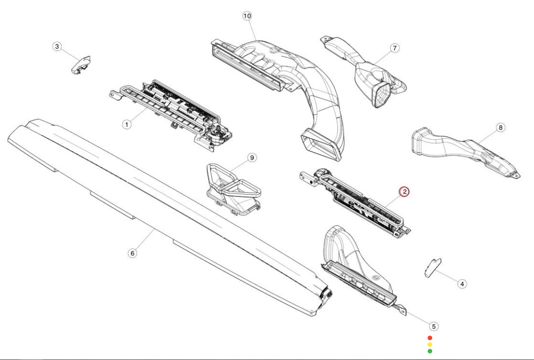 1083325-00-F, 2080545X, 1135554-00-A, 2063122X воздуховод Tesla Model 3 2020г. - фото №6