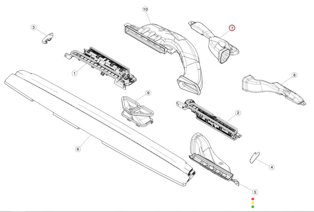 1099297-00-D воздуховод Tesla Model 3 2020г. - фото №5