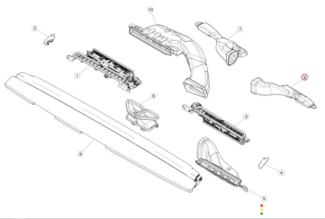 1100544-00-D воздуховод Tesla Model 3 2020г. - фото №5