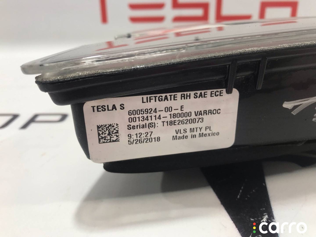 6005924-00-E фонарь крышки багажника правый Tesla Model S - фото №5