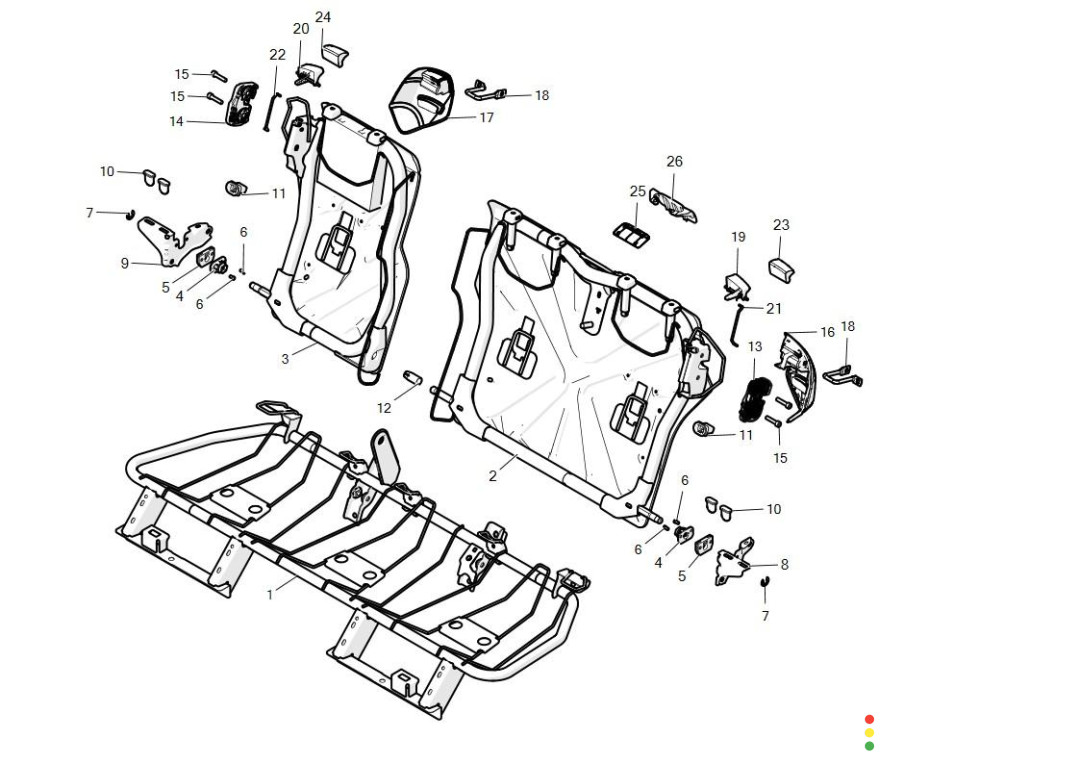 1016821-00-A Сиденье Tesla Model S 2020г. - фото №1