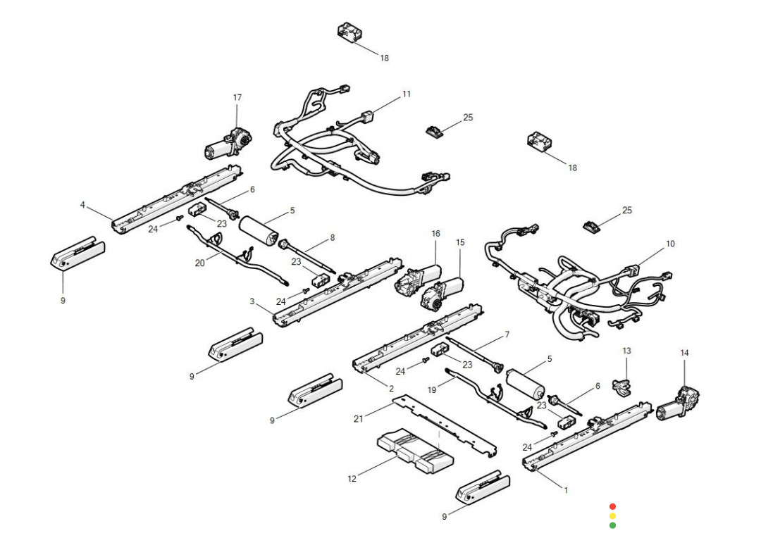 1016677-00-A Сиденье Tesla Model S 2020г. - фото №1
