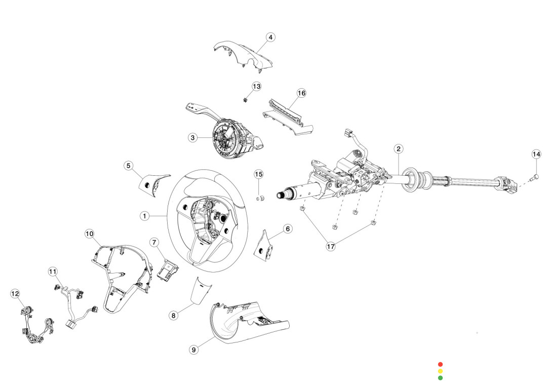 1096973-00-E Руль Tesla Model 3 2020г. - фото №1