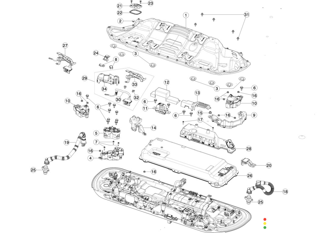 1115916-00-C Распределитель тока Tesla Model 3 2020г. - фото №1