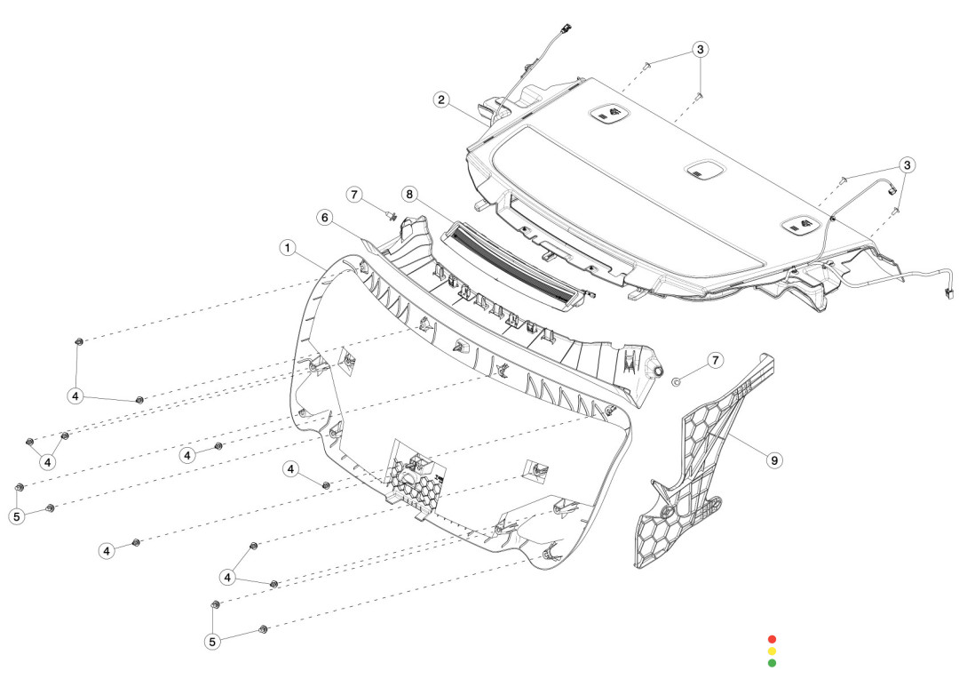 1132812-00-A Накладка крышки багажника Tesla Model 3 2020г. - фото №1