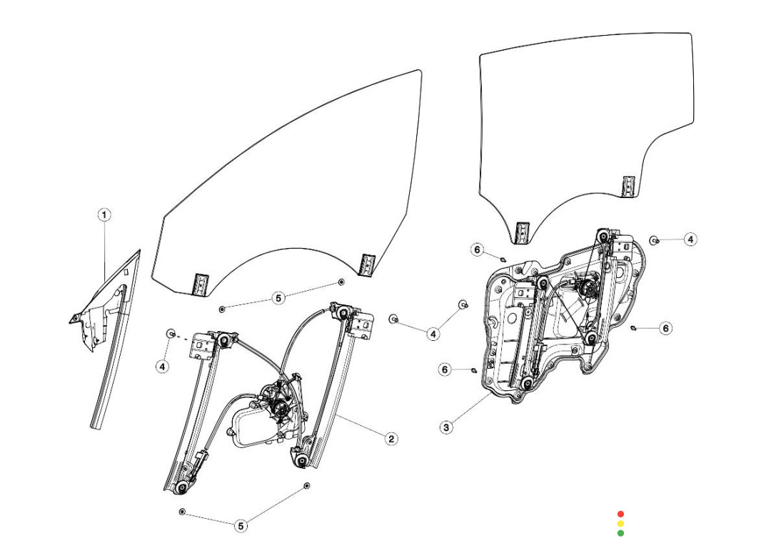 1096622-99-J стеклоподъемник задний левый Tesla Model 3 2020г. - фото №1