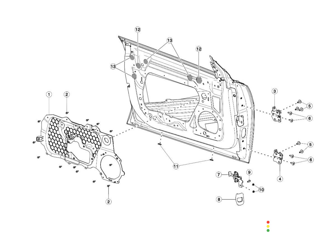 1089507-00-D Ограничитель открывания двери передней Tesla Model 3 2020г. - фото №1