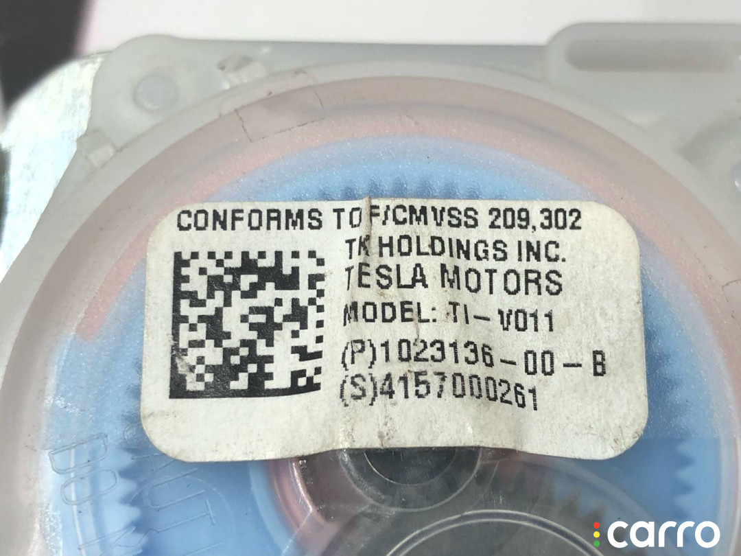 1023136-00-B, 1022114-00-B Ремень безопасности задний левый Tesla Model S 2014г. - фото №4