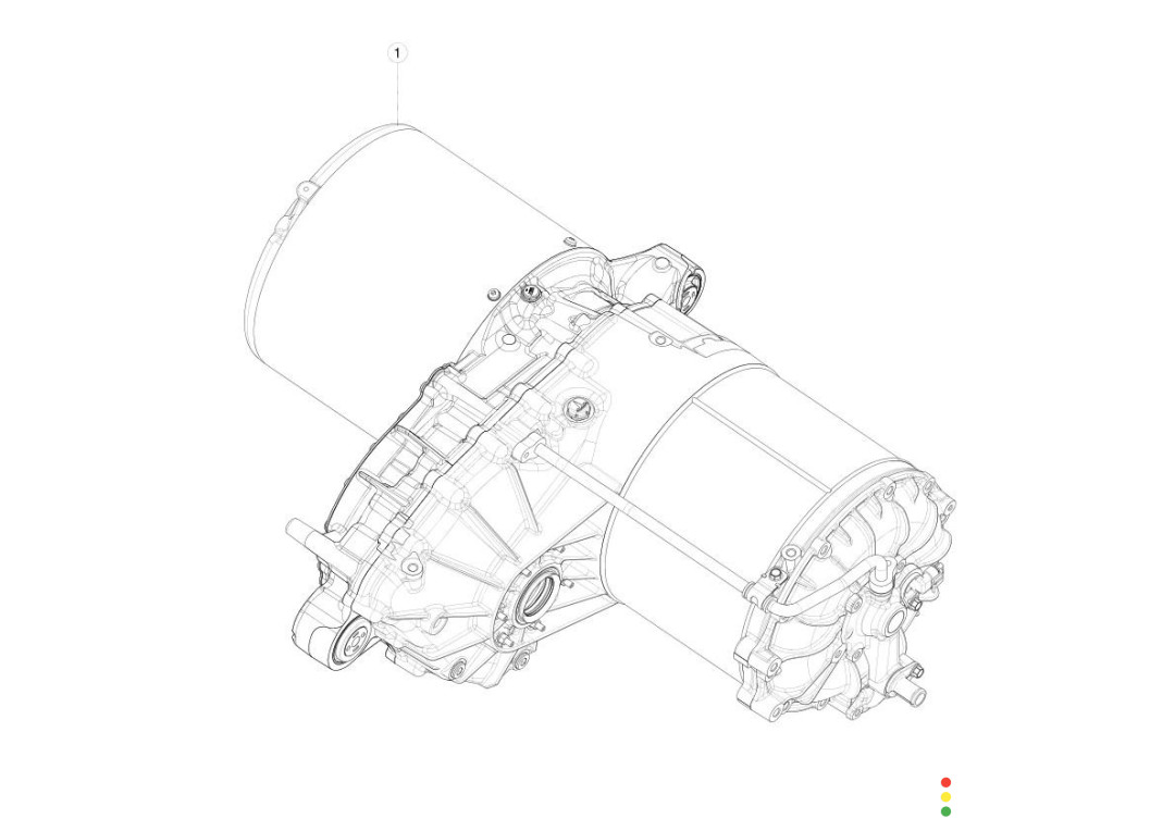 1027257-00-B Электродвигатель Tesla Model X 2020г. - фото №1