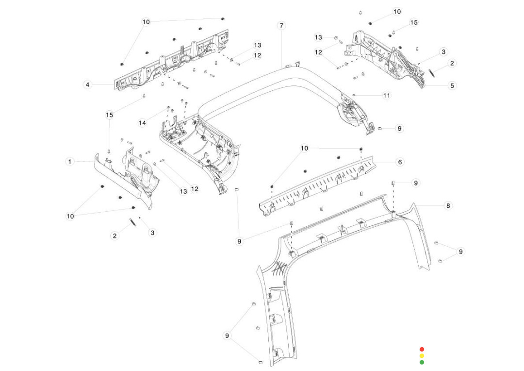 1079765-00-A накладка декоративная Tesla Model X 2020г. - фото №1