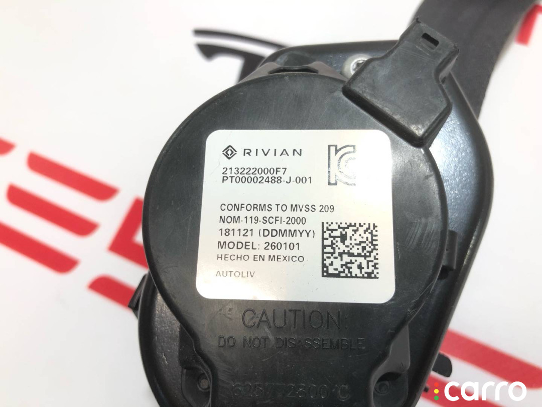 PT00001044-F, PT00002488-J-001 Ремень безопасности передний правый Rivian R1T 2022г. - фото №4