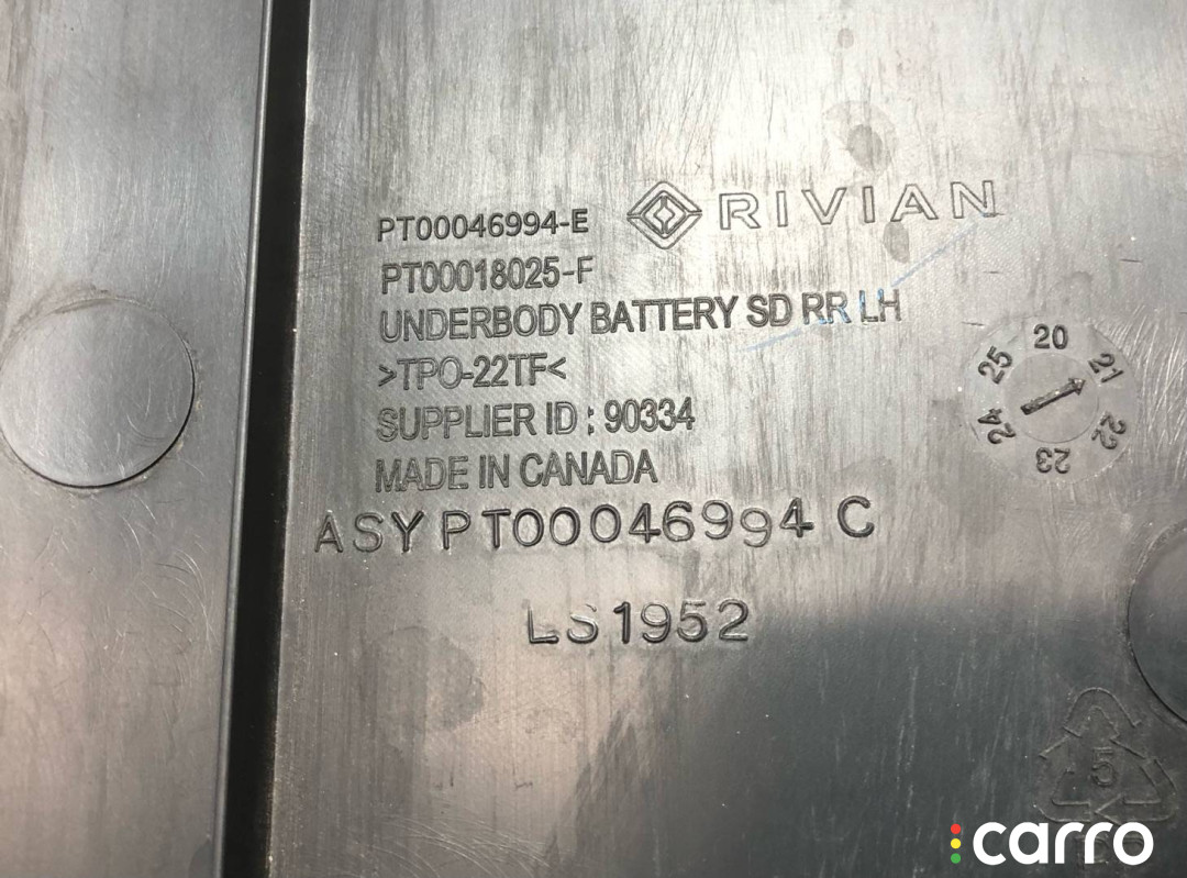 PT00018025-F, PT00046994-E защита днища Rivian R1T 2022г. - фото №6