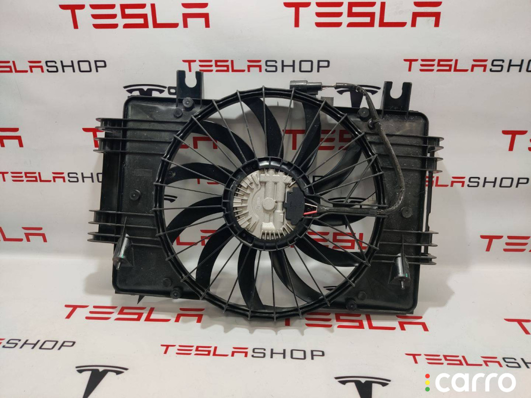 1031401-00-G, 1048500-00-F Вентилятор радиатора Tesla Model X 2019г. - фото №1