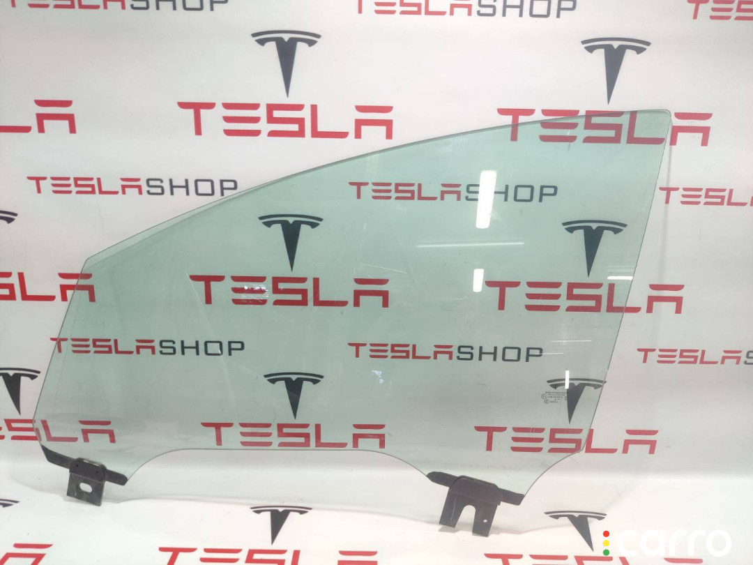102882200J стекло двери передней левой Tesla Model X 2019г. - фото №1