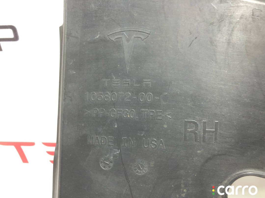 1058072-00-C воздуховод (дефлектор) радиатора правый нижний Tesla Model S 2019г. - фото №4