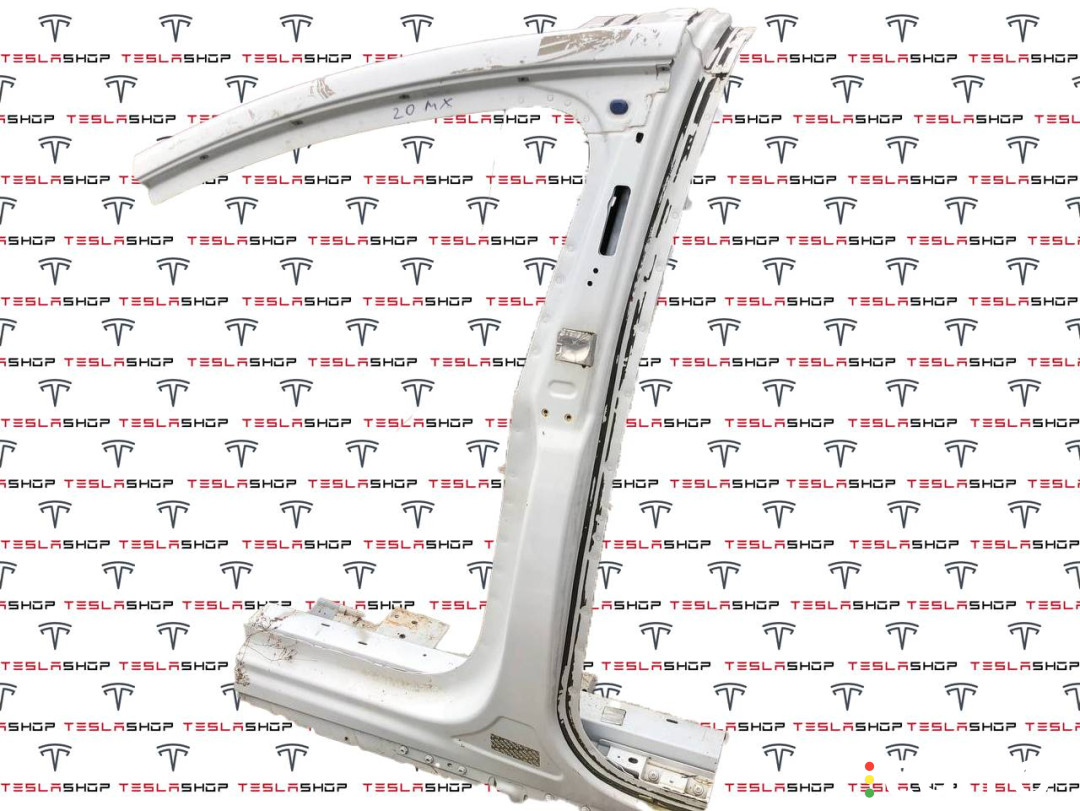 1565379-S0-B стойка кузова центральная левая Tesla Model X рест 2022г. - фото №1