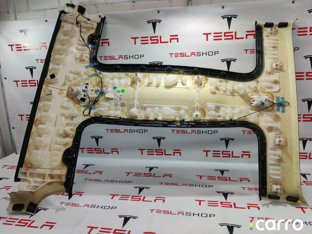 1032437-00-F, 1053921-06-K Обшивка потолка Tesla Model X 2016г. - фото №5