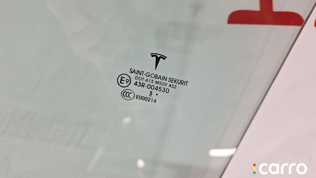 102882200J стекло двери передней левой Tesla Model X 2017г. - фото №5